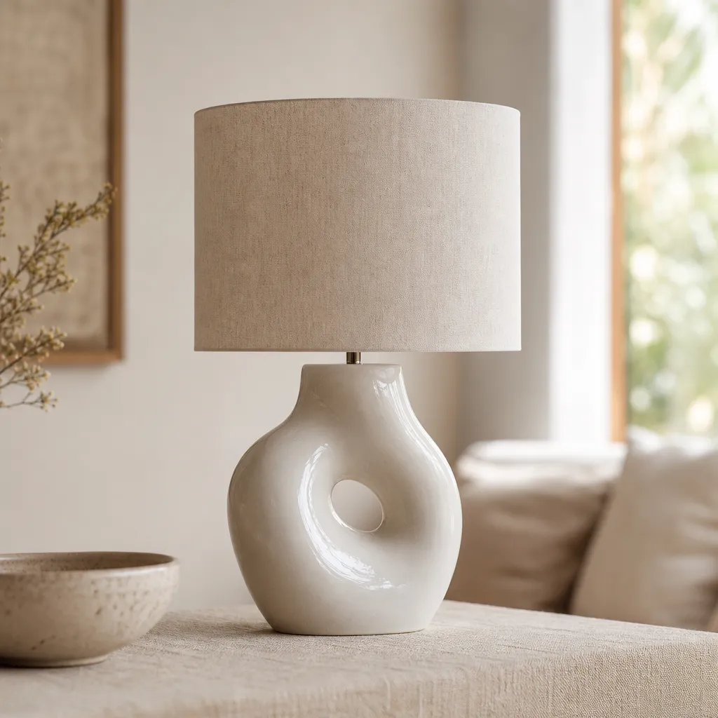Luminaire à Poser en Céramique Sculpturale — N°13
