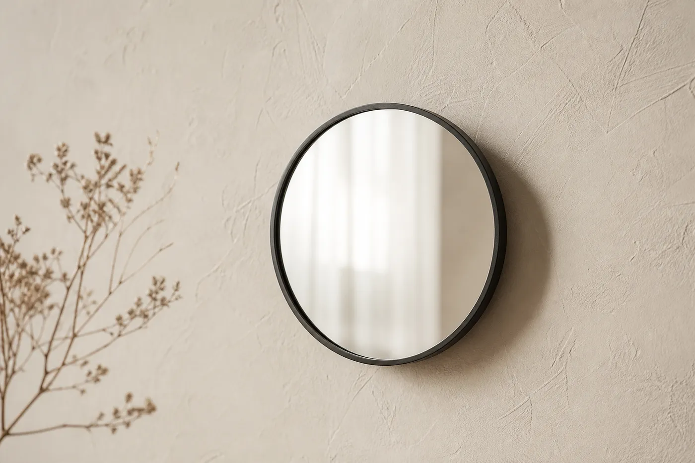 Ligne Petit Miroir Rond Mural Ø 25 cm Atelier